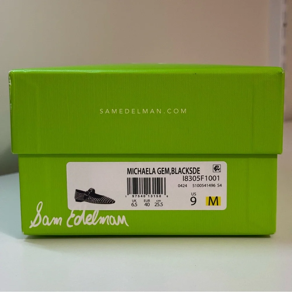 Sam Edelman Women's Michaela Gem Mary Jane Flats Size 9 - Picture 7 of 7